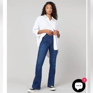 NWOT SPANX Flare Jeans - Midnight Shade Sz Large (10)